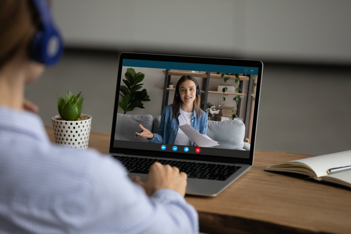 An employer recruiting Gen Z through zoom.